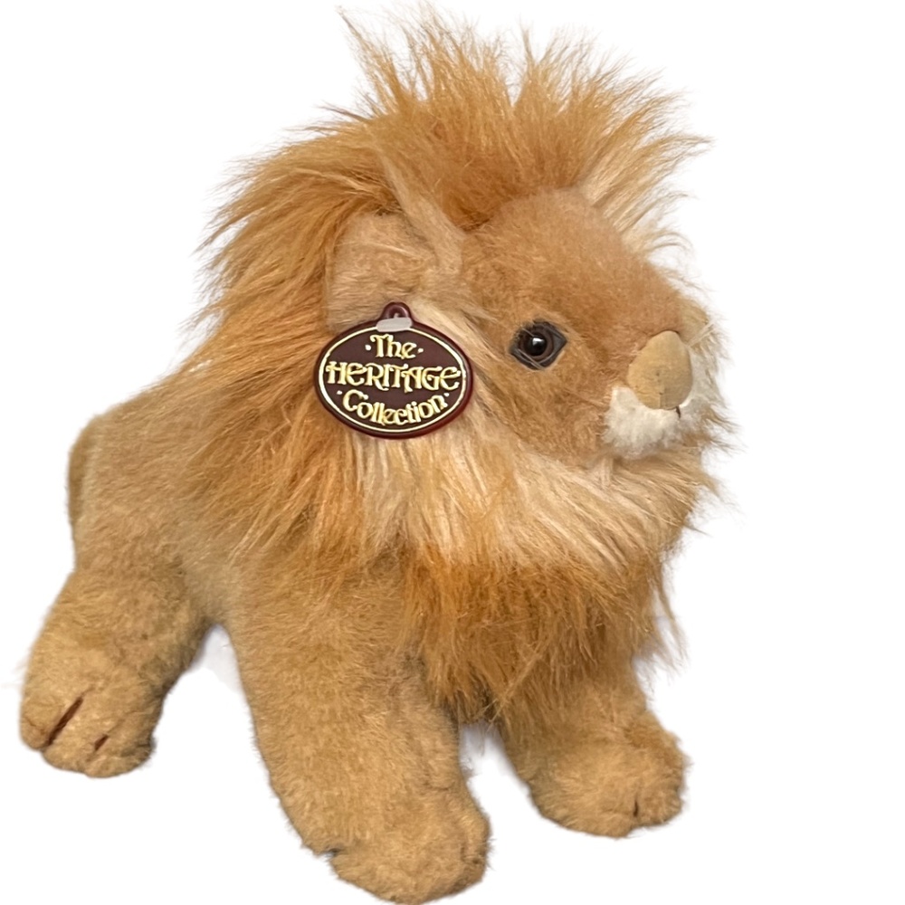 Vintage 1985 Ganz Bros Stuffed Lion from The Heritage Collection Rare W/Tag